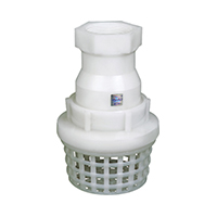 PP Foot valve flange end - thread end