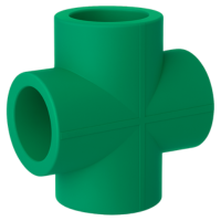 4WAY-CROSS TEE - PPE AQUA PPRC Pipes - Parthiv Poly